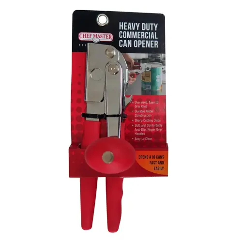 Can Opener with Finger Grip Handle